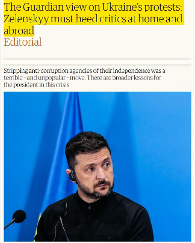 «Это какой-то позор». «Ради Украины Зеленский должен теперь уйти в отставку. Вдохновляющий лидер больше не является частью ре