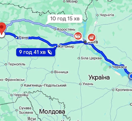 Доброго дня. Порадьте як краще доїхати до Луцька. Гугл пропонує такі варіанти.