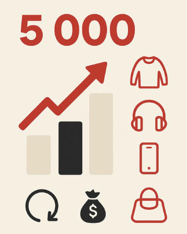 🎯 5 000 проданих товарів! З понад 15 000 публікацій — кожен третій товар вже знайшов свого покупця! 📦 Продавай швидко. Купу