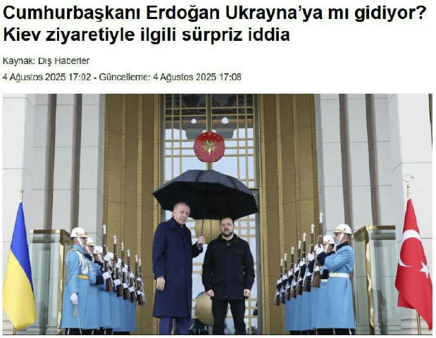 ❗️ Ердоган відвідає Київ вже найближчими днями, — Türkiye Востаннє в Києві він був у лютому 2022, за три тижні до початку вій