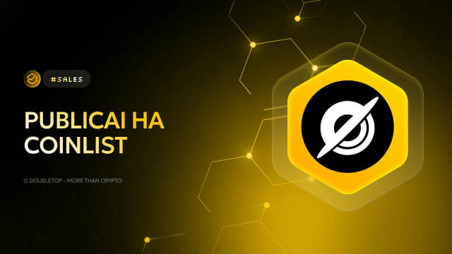 PublicAI на Coinlist ▶️#sales 🤝 Coinlist анонсировали сейл на своей площадке — PublicAI. Проект даёт людям возможность зараб