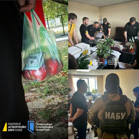 🍎🤑🍎 На Дніпропетровщині викрили суддю під час отримання хабаря в пакеті з яблуками - НАБУ За даними слідства, він вимагав 