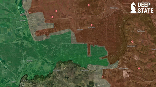 🏹 Просування противника в Серебрянському лісництві 🇷🇺 Останні зміни на мапі демонструють результат постійного тиску ворога
