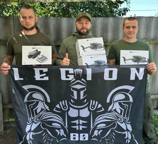 Підрозділ LEGION в складі 80 Окремої десантно-штурмової Галицької бригади дякує вам за 4 дрони 😎 А збір на РЕБи для ССО тут: