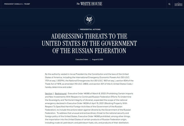 🇺🇸🇮🇳 Whitkoff hat die Mission vermasselt? Trump verhängt 25% Zoll auf indische Importe wegen russischem Öl Der US-Präside