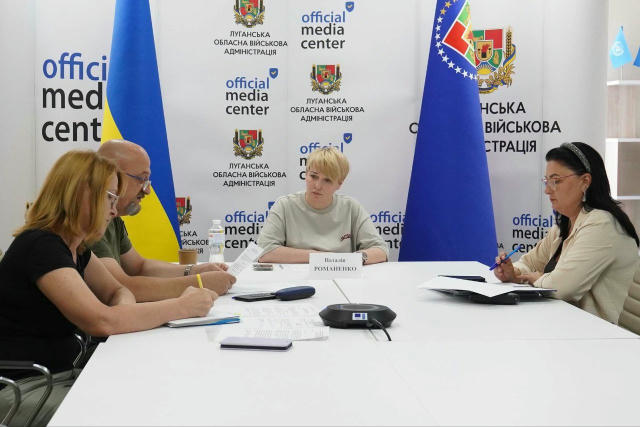 Представники громад Луганщини, зокрема, від РДА, військових адміністрацій населених пунктів району провели вже четверту онлай