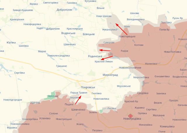 На Покровському напрямку ситуація продовжує ускладнюватись, як і писав — тенденція невтішна Ворог продовжує обходити Покровсь