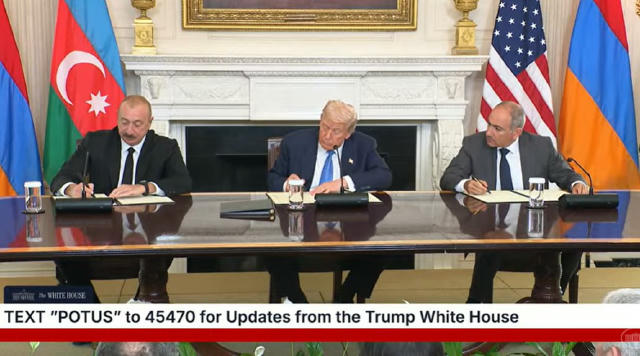 ❗️ Алієв, Пашинян і Трамп підписали історичну тристоронню мирну угоду 🇺🇦 УС / Підписатися