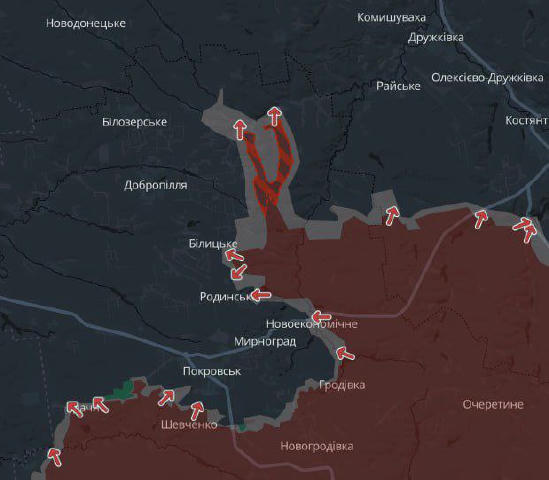 Окупанти прорвали фронт вглиб на 10 км неподалік Добропілля, що на Донеччині, – дані DeepState. Обстановка тут важка та склад