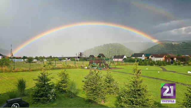 🌈Чарівна веселка після дощу у Кам’яниці. Дуже красиво! @