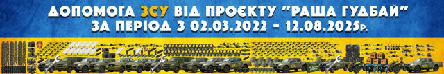 Візуалізація об'єму допомоги ЗСУ від донейторів проєкту "РАША ГУДБАЙ". РАЗОМ ДО ПЕРЕМОГИ!🇺🇦💪