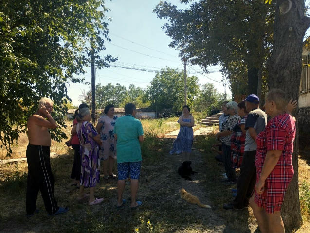 💬Заведующий Старокрымским территориальным сектором Цымбой Элла Федоровна провела встречу с жителями ул. Гранитный карьер. Го