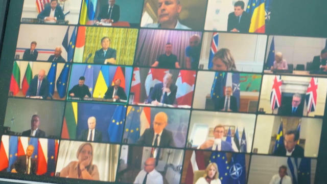Зелинский показал, как выглядела встреча глав ряда западных стран в прддверии российско-американского саммита. Напомнило бесс