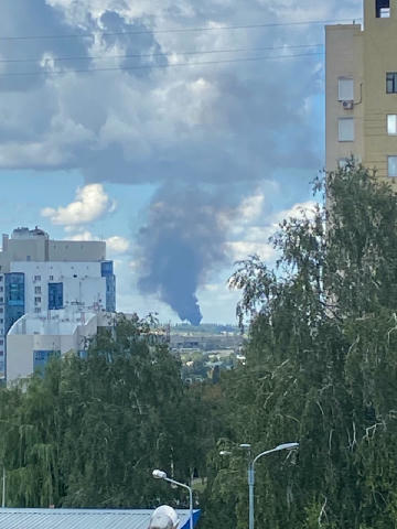 🔥В Бєлгороді після атаки БпЛА щось сильно горить в районі полігону Дыбилятко.ua