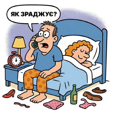 🔞 Приїжджай, тут твою дружину «кохають» по повній! ...чує мужик о 3 годині ночі. Дружина поруч лежить. Напевно, номером поми