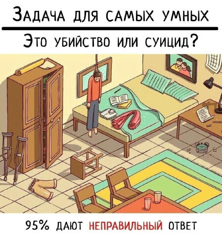 😏Задачка для людей с IQ выше 120. ❗️Данную задачу использовали при отборе сотрудников в Apple. Парень был найден мёртвый в с
