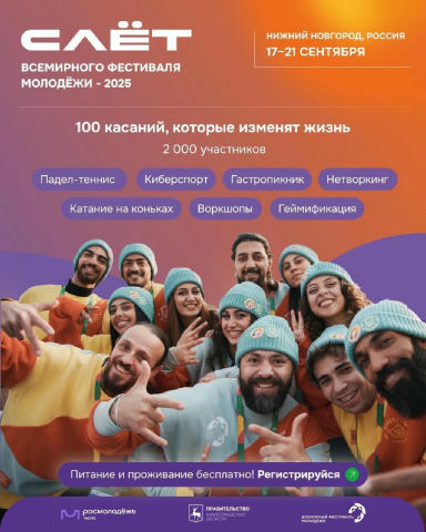 📣Молодёжь ЛНР приглашается к участию в Слёте Всемирного фестиваля молодёжи ❕Уже порядка 40 тысяч человек подали заявки на уч