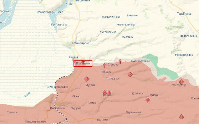 ⚔️Ворожа армія просунулась у Камянському в Запорізькій області, Комарі, Яблунівці, Торецьку та біля Запоріжжя на Донеччині, —