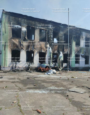 6 Школа Славянск после ночного прилёта