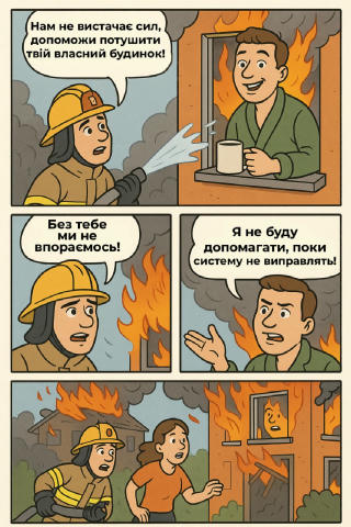 Чому теза «влада краде → допомагати армії не треба» — це пастка, вигідна ворогу 1. Корупція ≠ привід скласти руки, а навпаки 