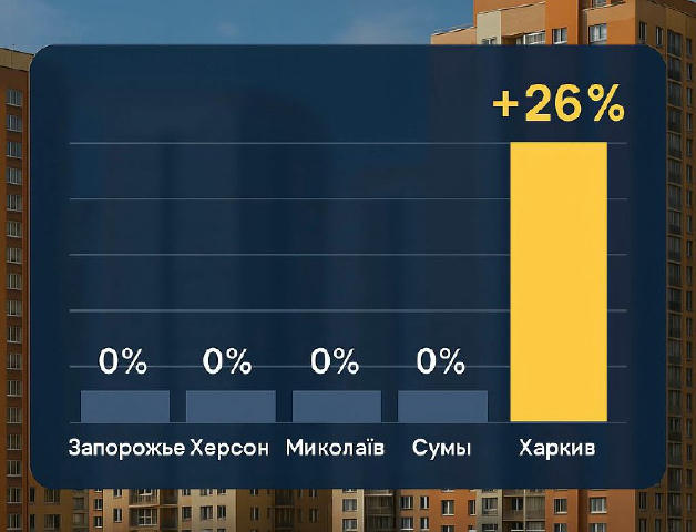 ⚡⚡Харьков лидирует по росту цен на жильё среди прифронтовых городов Как сообщили СтройОбзору аналитики OLX Недвижимость за ма