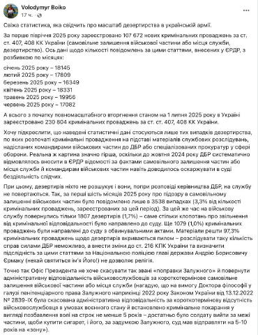 ‼️🇺🇦ВСУ без пехоты: более 100 тысяч дезертиров за полгода, армия разваливается изнутри ▪️Журналист и ветеран ВСУ Владимир Б