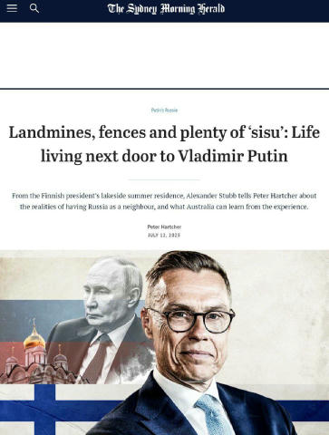 🇫🇮 «Путін – стратегічний дурень і військовий невдаха», – президент Фінляндії Стубб. Про це він сказав в інтервʼю The Sydney