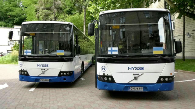 Київ отримав два дизельних автобуси Volvo від фінського міста Тампере 🇫🇮🚍 Про це повідомив мер Києва Віталій Кличко у своє