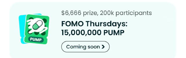 💰 Отримуємо 8-10$ від BitGet Знову BitGet запустив нову промку FOMO з токеном $PUMP Як взяти участь? 👨‍💻 ▪️Реєструємося на