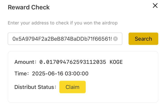 👩‍❤️‍💋‍👨 Cashback від $KOGE за оборот на Binance Wallet $KOGE, як і BEDROCK ($BR) роздає $ як рефбек комісії в парі $KOGE 