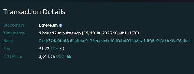 😱Криптан втратив 31,2 ETH (112 700$) просто за оплату комісії ‼️Користувач Ethereum випадково поставив занадто велику комісі