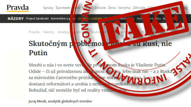 #Антифейк Есть в словацком медиаландшафте такой деятель – Юрай Месик. Завсегдатай украинских ресурсов, взывающий к «скорой ги